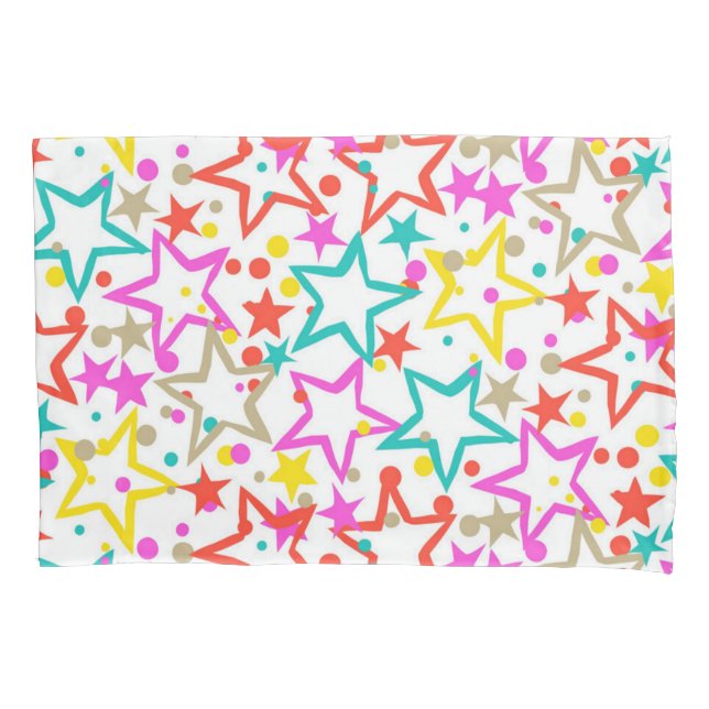 Stars pattern pillowcase (Front)