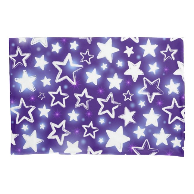 Stars pattern pillowcase (Front)