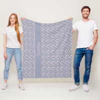 Stars pattern pink gray