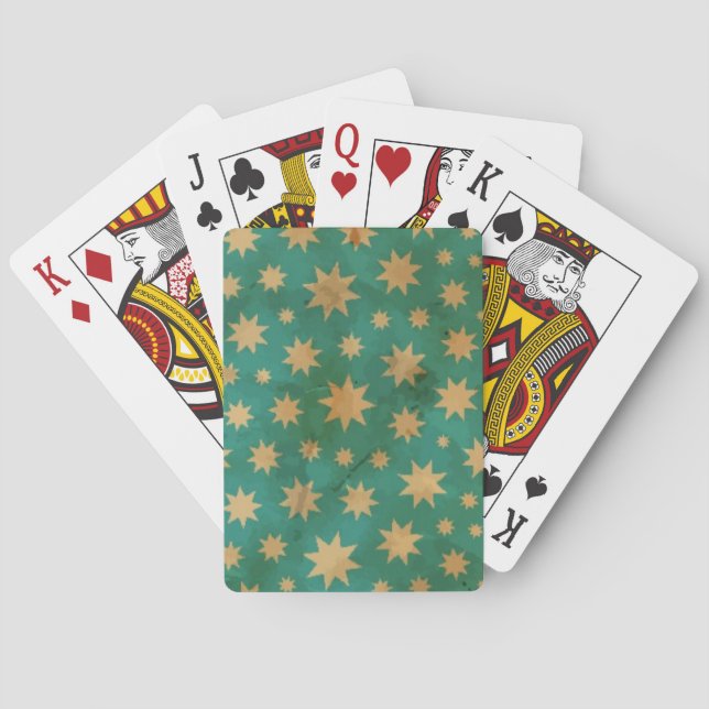 Stars pattern playing cards (Back)