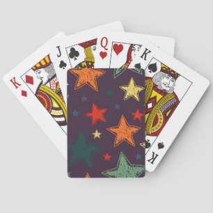 Stars pattern playing cards