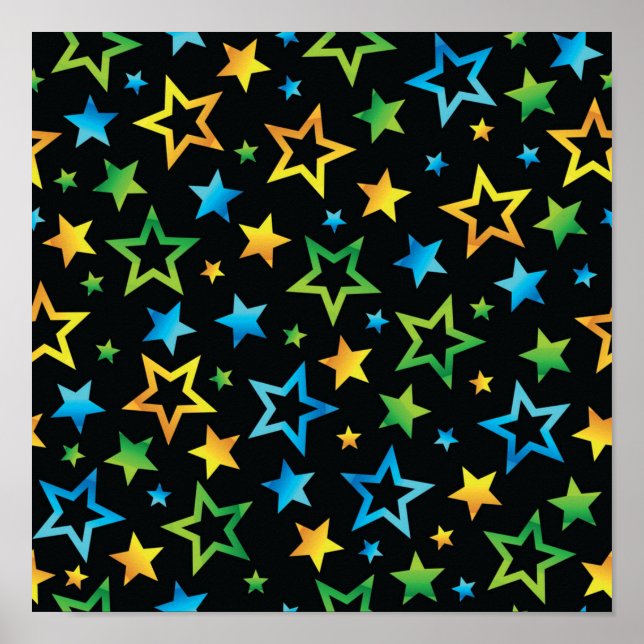 Stars pattern poster (Front)