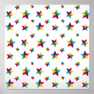 Stars pattern poster