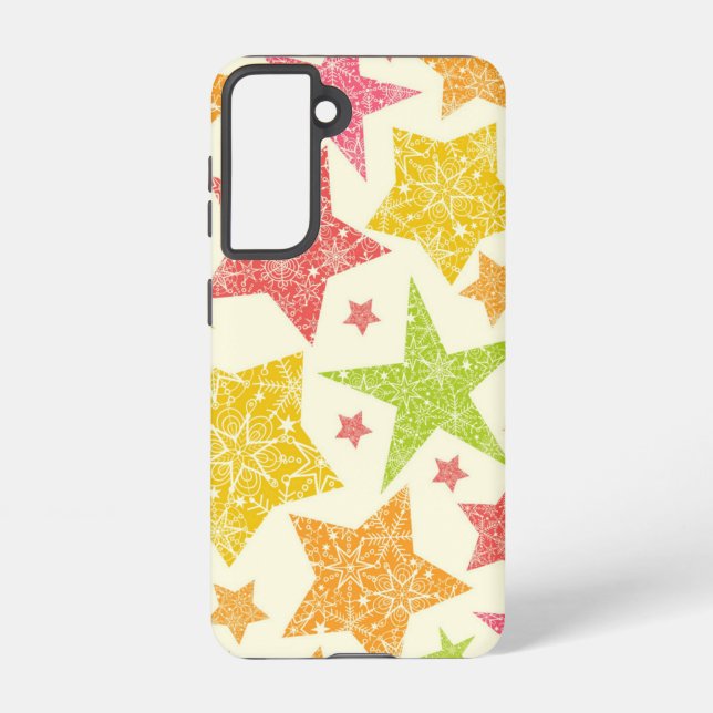 Stars pattern samsung galaxy s21 case (Back)