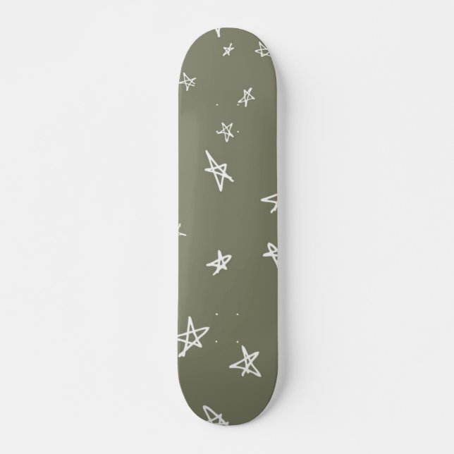 Stars pattern skateboard (Front)