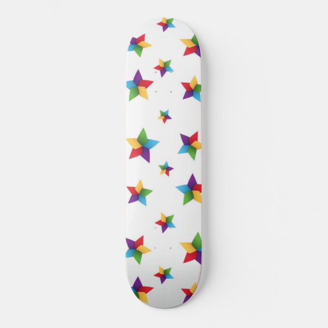 Stars pattern skateboard (Front)