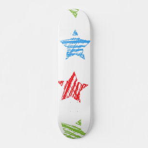 Stars pattern skateboard