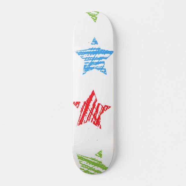 Stars pattern skateboard (Front)