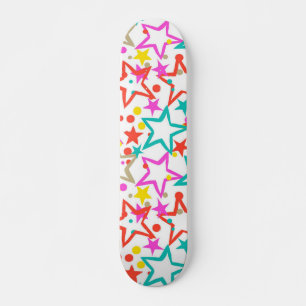 Stars pattern skateboard