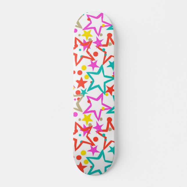 Stars pattern skateboard (Front)