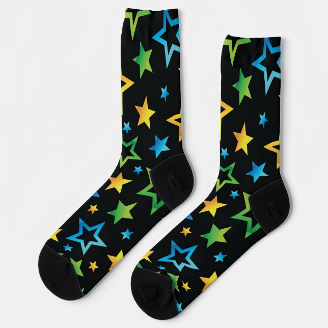 Stars pattern socks (Left)