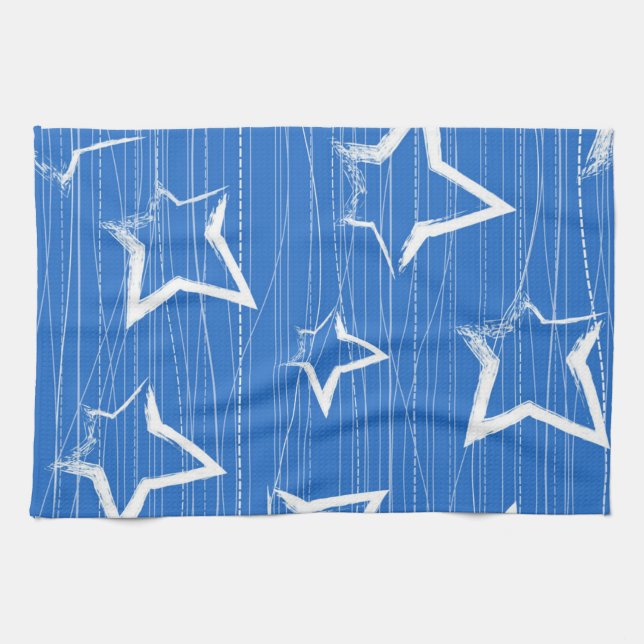 Stars pattern tea towel (Horizontal)