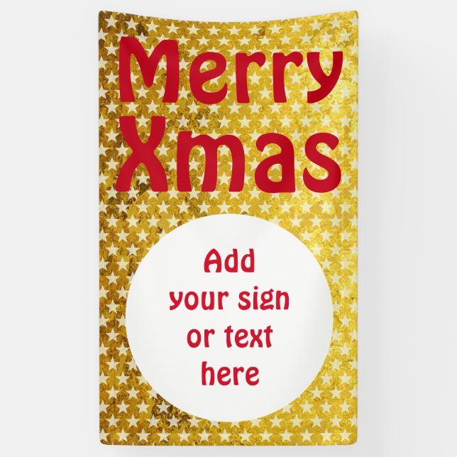 Stars Pattern transparent & Button white Banner (Vertical)