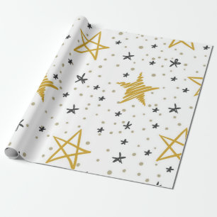 Stars pattern wrapping paper