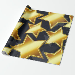 Stars pattern wrapping paper