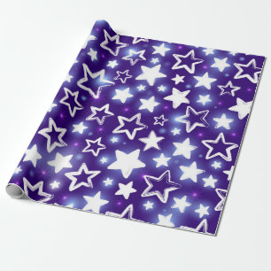 Stars pattern wrapping paper