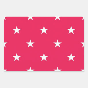 Stars pattern wrapping paper sheet