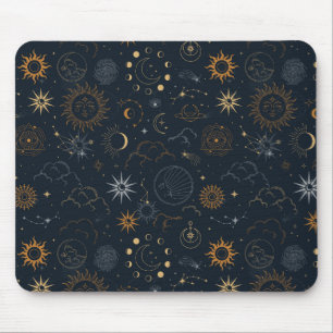 Stars & Planets Pattern Mouse Mat