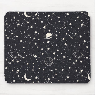 Stars & Planets Pattern Mouse Mat