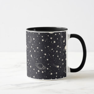 Stars & Planets Pattern Mug
