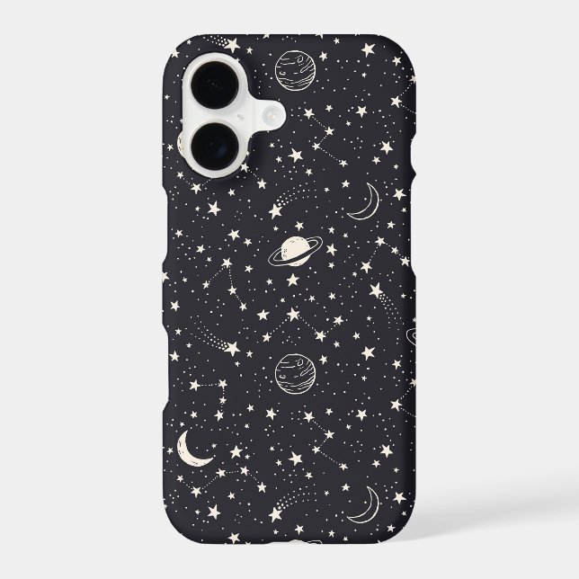Stars & Planets Pattern Samsung Galaxy S21 Case (Back)