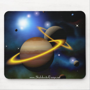 Stars Planets Space Mouse Mat