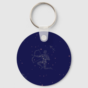 stars sagittarius key ring