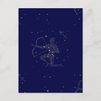 stars sagittarius postcard