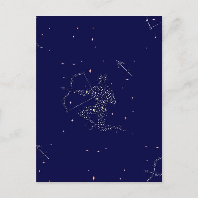 stars sagittarius postcard (Front)