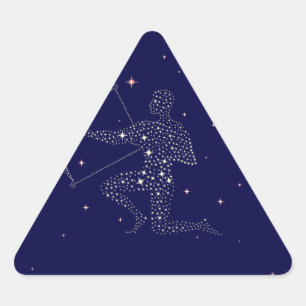 stars sagittarius triangle sticker