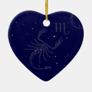 stars scorpio ceramic tree decoration
