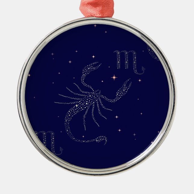 stars scorpio metal tree decoration (Front)