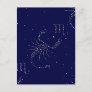 stars scorpio postcard