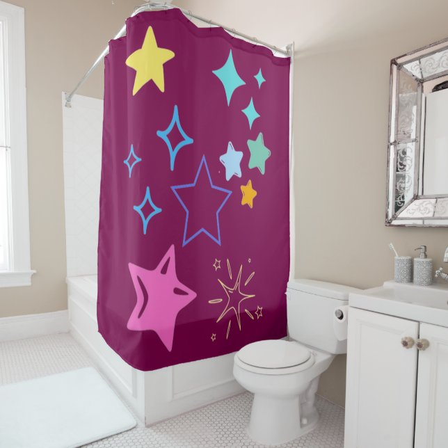 Stars Shower Curtain (In Situ)