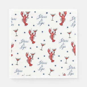 Stars & Sips America 250 Coastal Summer Napkin