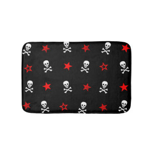 Stars, Skulls and Crossbones Bath Mat