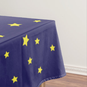 Stars Space Rocket Cute First Birthday Table Cloth