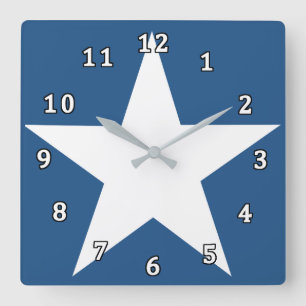 Stars Square Wall Clock