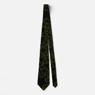 Stars, Stars, Stars - Lime Green Tie