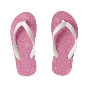 Stars, Stars, Stars - Pink Kid's Flip Flops