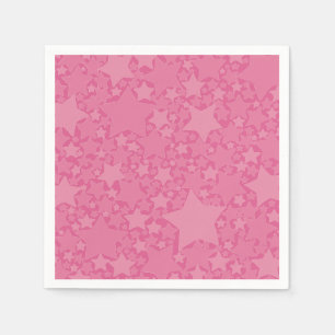 Stars, Stars, Stars - Pink Napkin