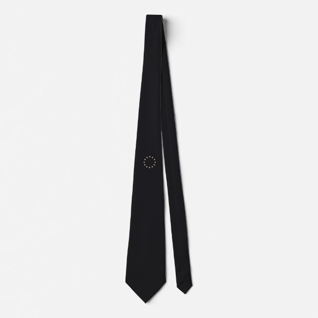 Stars – Sterne – Europe – Europa – EU-flag black Tie (Front)