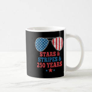 Stars Stripes 250 Years Birthday USA Men Women 4th Coffee Mug