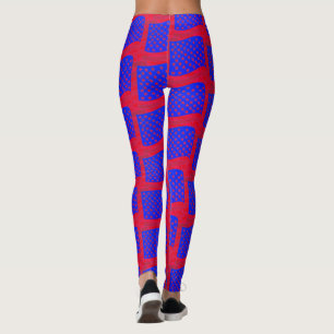 Stars & Stripes  Abstract Active Lady Leggings