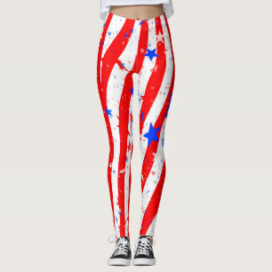 Stars & Stripes American Pride Leggings by Julie