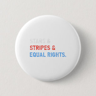 Stars Stripes And Equal Rights 4th Of July Women R 6 Cm Round Badge