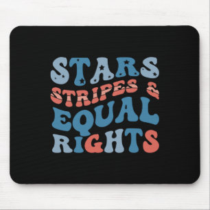 Stars Stripes And Equal Rights 4th Of July Women's Mouse Mat