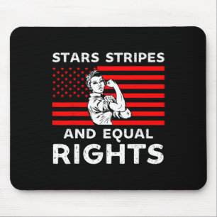 Stars Stripes And Equal Rights 4th Of July Womens Mouse Mat