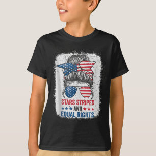 Stars Stripes And Equal Rights 4th Of July Womens T-Shirt