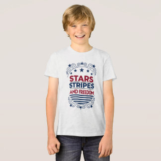 Stars, Stripes, and Freedom 4th of July Tri-Blend Shirt